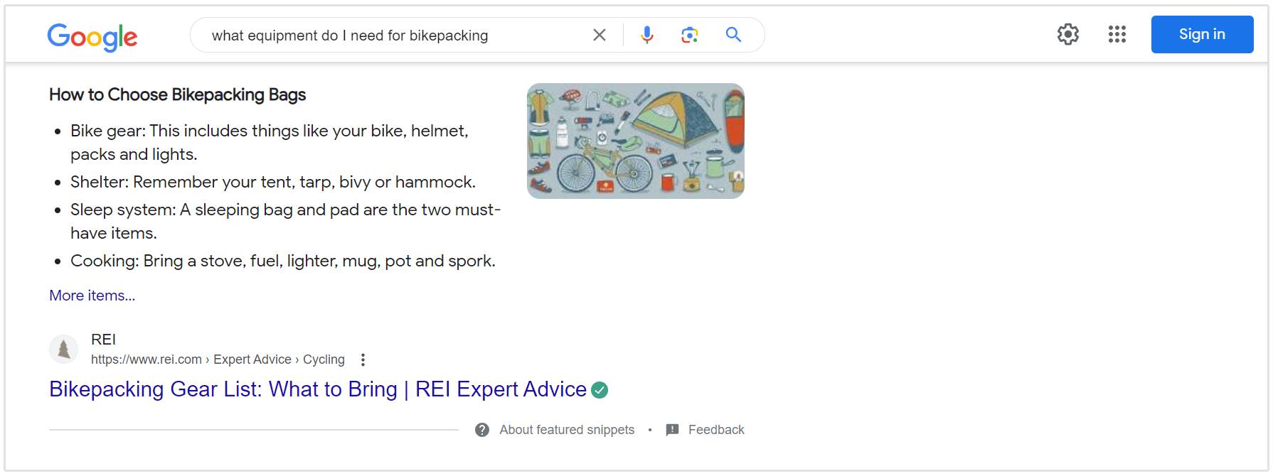google search results without sge enabled
